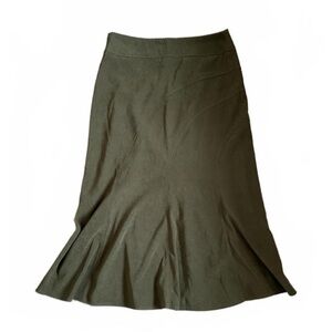 Tribal Green Flare Midi to Maxi Skirt Size Small